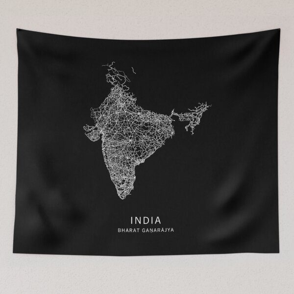 Item preview, India Road Map designed and sold by clarkstpress.