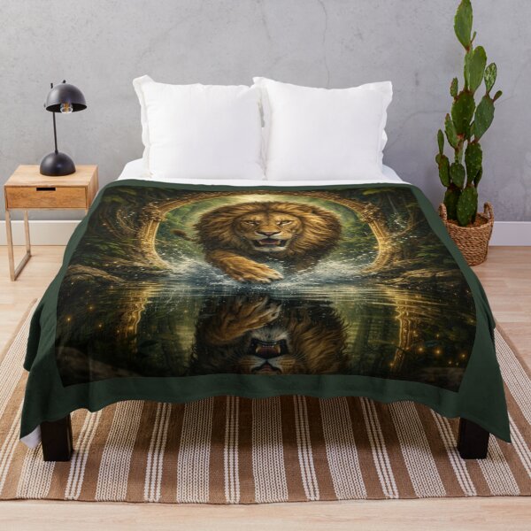 Item preview, Lion Portal Guardian – Majestic King of the Forest designed and sold by GeoWild Designs.