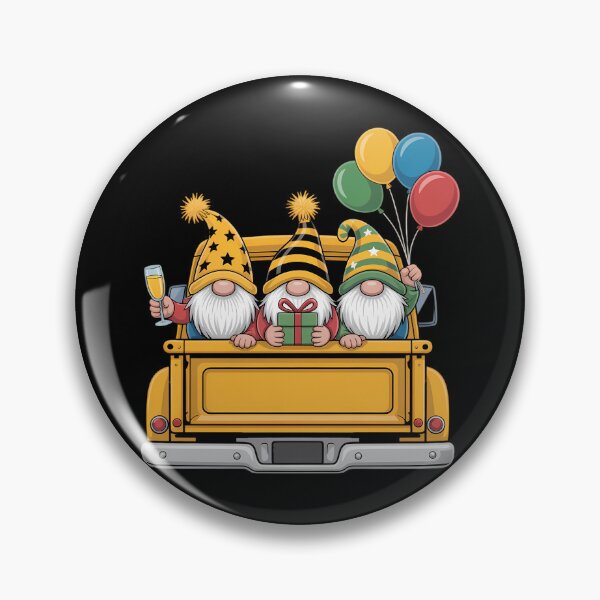 Item preview, New Years Truck Gnomes Cute designed and sold by tiekanamac.