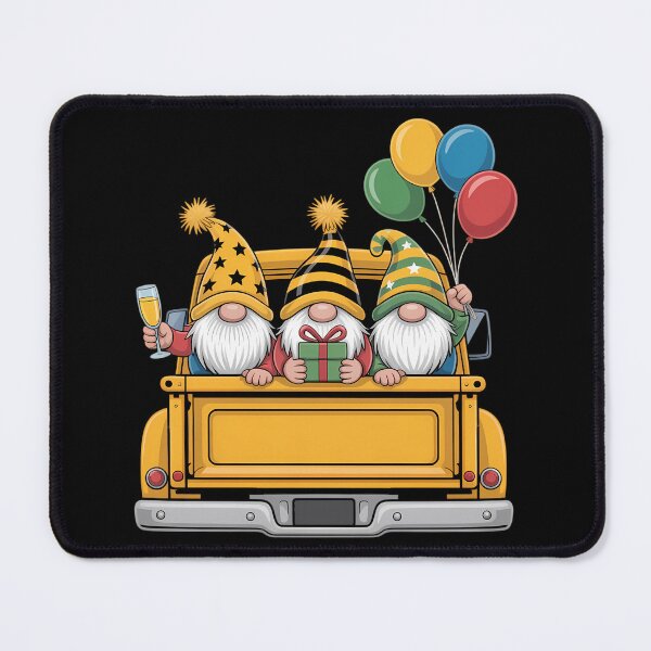 Item preview, New Years Truck Gnomes Cute designed and sold by tiekanamac.