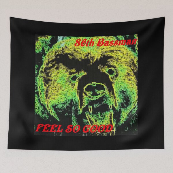 Item preview, Neon Electric Bear Sketch - 86th Bassman - Feel So Good designed and sold by Mellow-mellow.