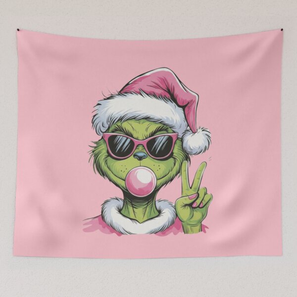 Item preview, Bubble Gum Pink Grinch designed and sold by WeTheTees.