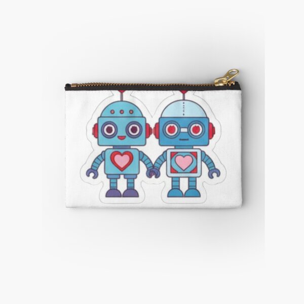 Item preview, Vintage Bot Romance ​Retro Robot Soulmates designed and sold by ZyVoAli.