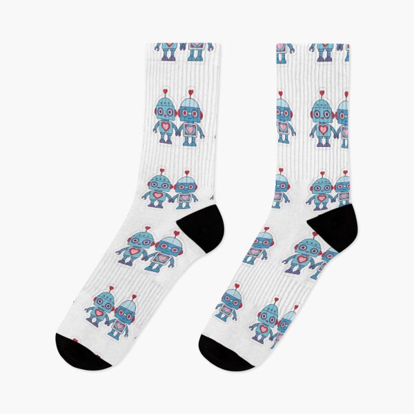 Item preview, Vintage Bot Romance ​Retro Robot Soulmates designed and sold by ZyVoAli.