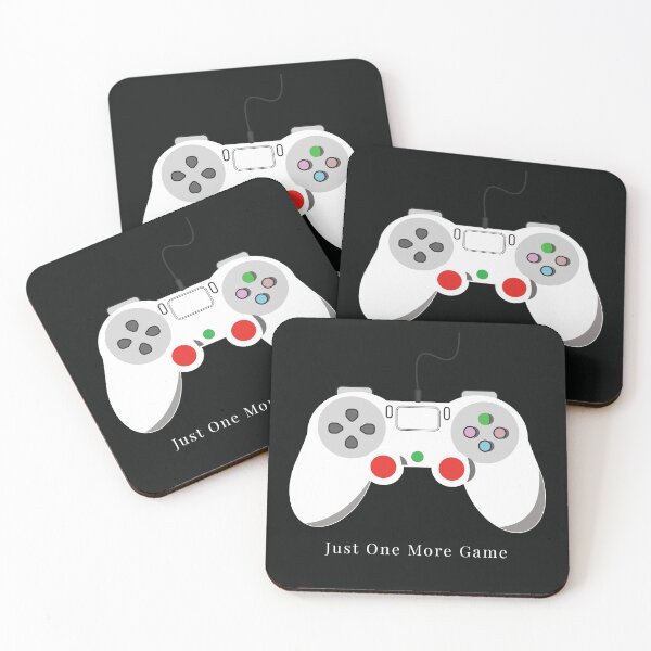 Item preview, Just One More Game – Funny Gamer Quote Design designed and sold by PixelWaveBD.