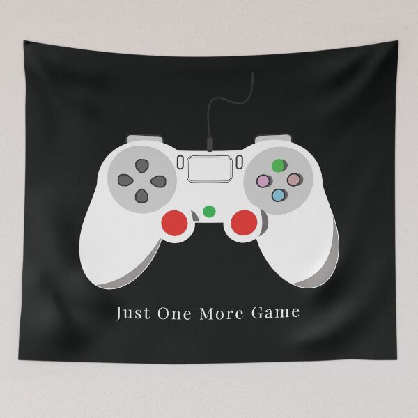 Item preview, Just One More Game – Funny Gamer Quote Design designed and sold by PixelWaveBD.