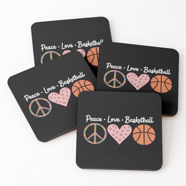 Item preview, Peace Love Basketball Cute designed and sold by tiekanamac.