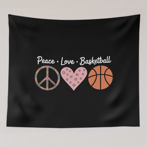 Item preview, Peace Love Basketball Cute designed and sold by tiekanamac.