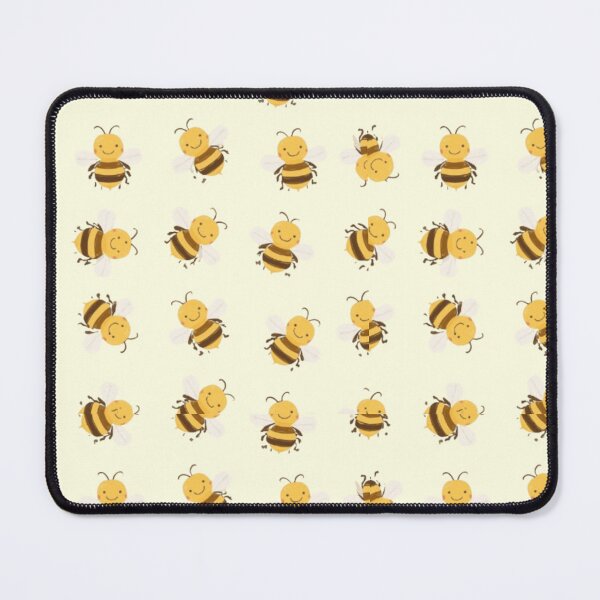 Item preview, Cute Honey Bees Pattern – Yellow & Black Bee Seamless Design designed and sold by SunnyIris.