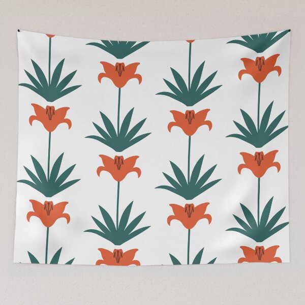 Item preview, Lily plant motif designed and sold by SineCreatives.