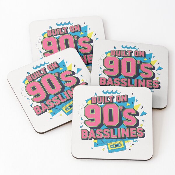 Item preview, Built on 90s Basslines – Retro Music Vibes, 1990s Hip-Hop & Dance Culture Design designed and sold by FitEnvy.