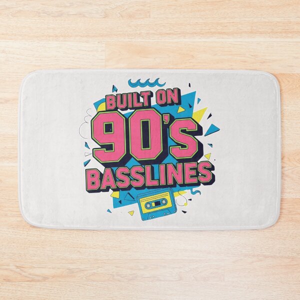 Item preview, Built on 90s Basslines – Retro Music Vibes, 1990s Hip-Hop & Dance Culture Design designed and sold by FitEnvy.
