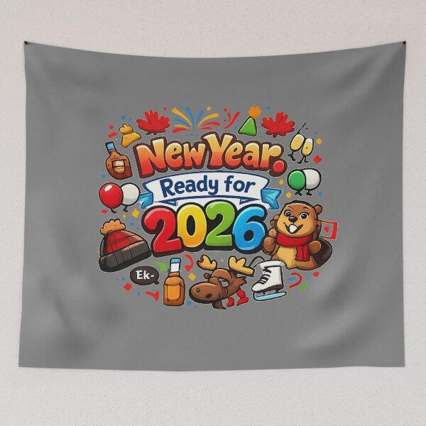 Item preview, New Year 2026 – Ready for 2026 | Cute and Colorful Festive Design Canada designed and sold by mocci10.