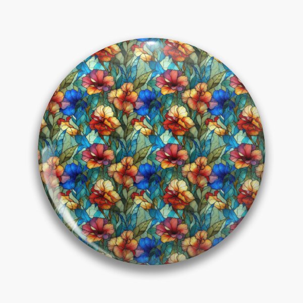 Item preview, Elegant Floral Glass Effect Seamless Pattern  designed and sold by SylvieVibes.
