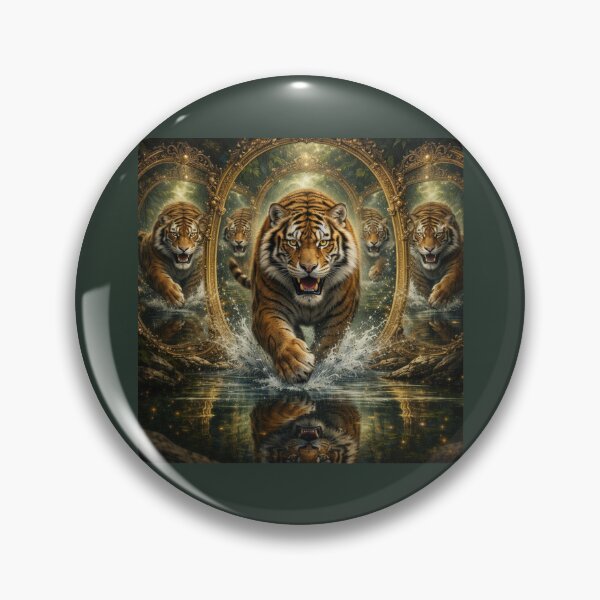 Item preview, Tiger Mirror Guardian – Reflections of Power designed and sold by GeoWild Designs.