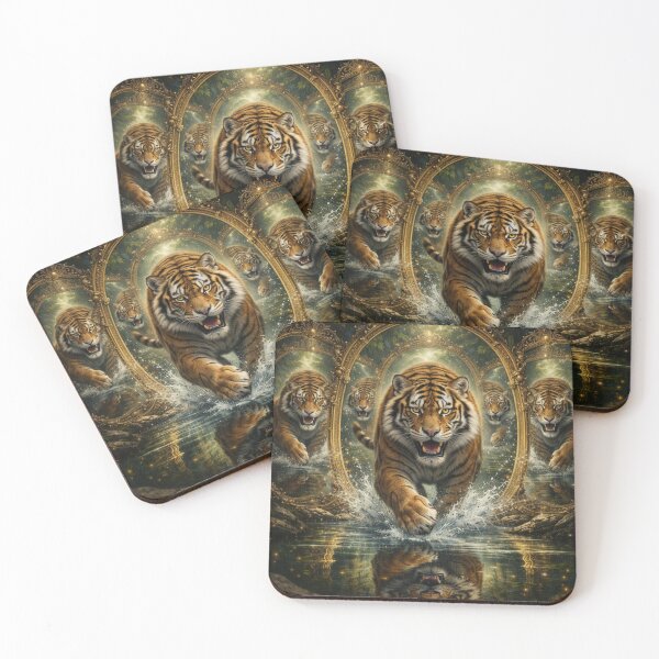 Item preview, Tiger Mirror Guardian – Reflections of Power designed and sold by GeoWild Designs.