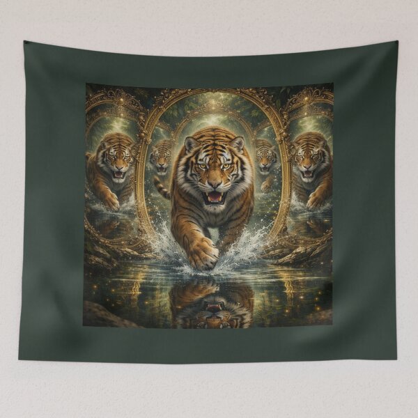 Item preview, Tiger Mirror Guardian – Reflections of Power designed and sold by GeoWild Designs.