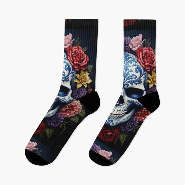 Item preview, Porcelain Skull Blooming with Roses designed and sold by Grafititee.