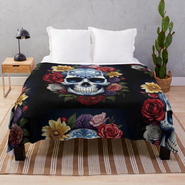 Item preview, Porcelain Skull Blooming with Roses designed and sold by Grafititee.