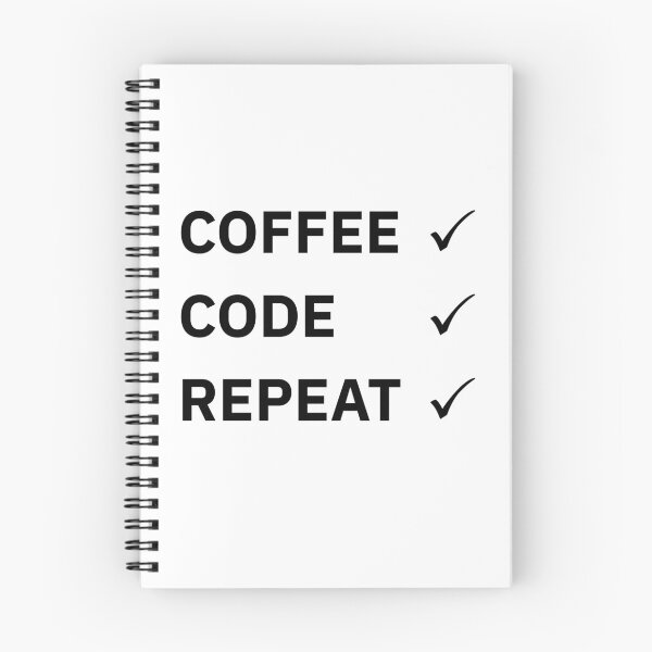 Item preview, Copy of Coffee Code Repeat – Funny Programmer Coffee Coding Quote designed and sold by p-frosty-design.
