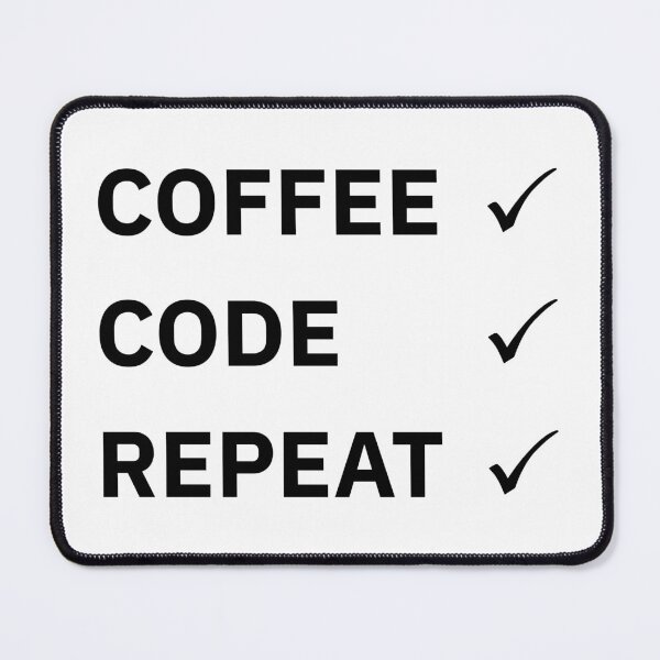 Item preview, Copy of Coffee Code Repeat – Funny Programmer Coffee Coding Quote designed and sold by p-frosty-design.