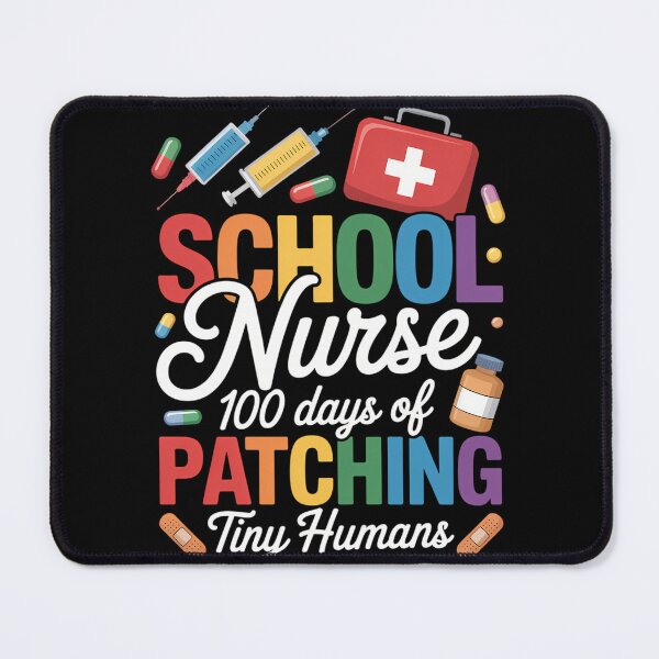 Item preview, School Nurse Cute 100th Day Of School designed and sold by tiekanamac.