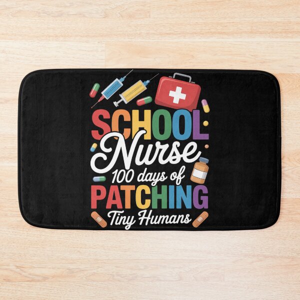 Item preview, School Nurse Cute 100th Day Of School designed and sold by tiekanamac.