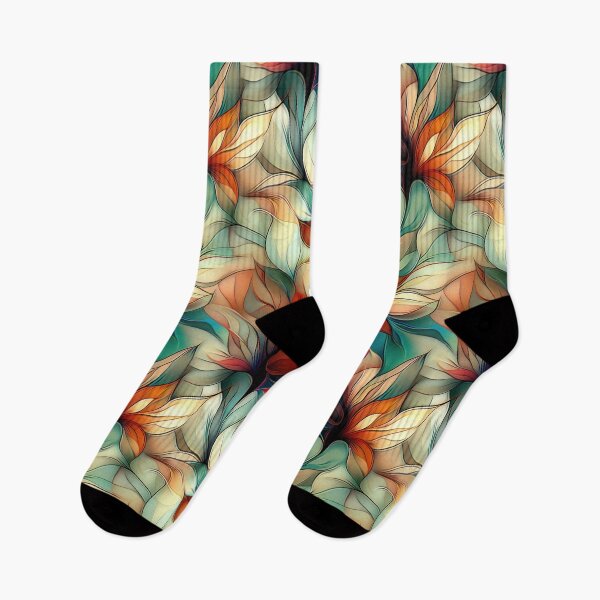 Item preview,  Elegant Floral Glass Effect Seamless Pattern  designed and sold by SylvieVibes.