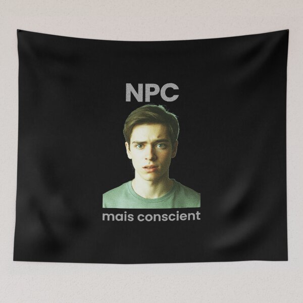 Item preview, NPC But Aware – Gen Z Meme – Existentialist Humor and Internet Culture designed and sold by Badsketchclub.