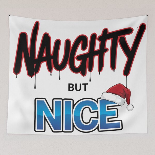 Item preview, Naughty But Nice Graffiti Tag | Street Art Christmas Design designed and sold by VandalMuse.