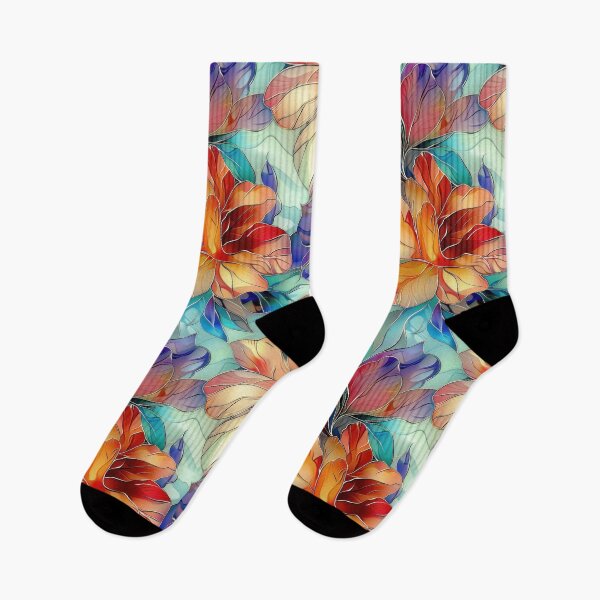 Item preview, Elegant Floral Glass Effect Seamless Pattern  designed and sold by SylvieVibes.