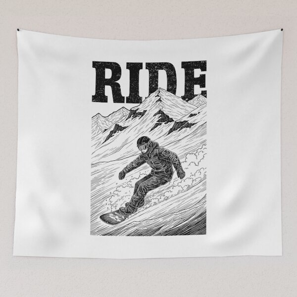 Item preview, Snowboarder Snowboarding Snowboard Mountain Ride Graphic designed and sold by GrandeDuc.