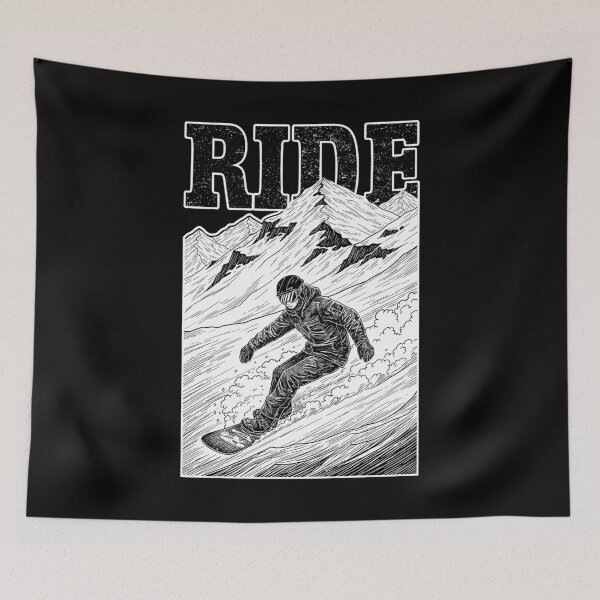 Item preview, Snowboarder Snowboarding Snowboard Mountain Ride Graphic designed and sold by GrandeDuc.