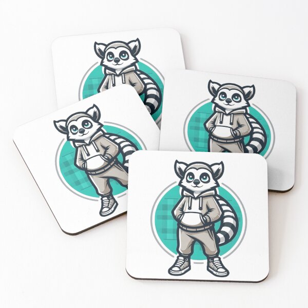 Item preview, Cool Lemur Character – Cute Streetwear Animal Illustration designed and sold by Dogandesighn.