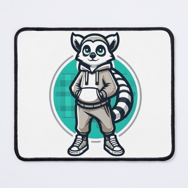 Item preview, Cool Lemur Character – Cute Streetwear Animal Illustration designed and sold by Dogandesighn.