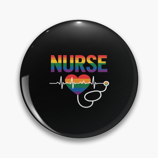 Item preview, Nurse LGBT Flag Registered Nursing RN Rainbow Gay Pride  designed and sold by MythWoot.