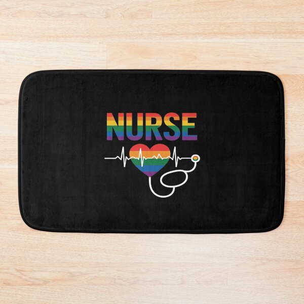 Item preview, Nurse LGBT Flag Registered Nursing RN Rainbow Gay Pride  designed and sold by MythWoot.