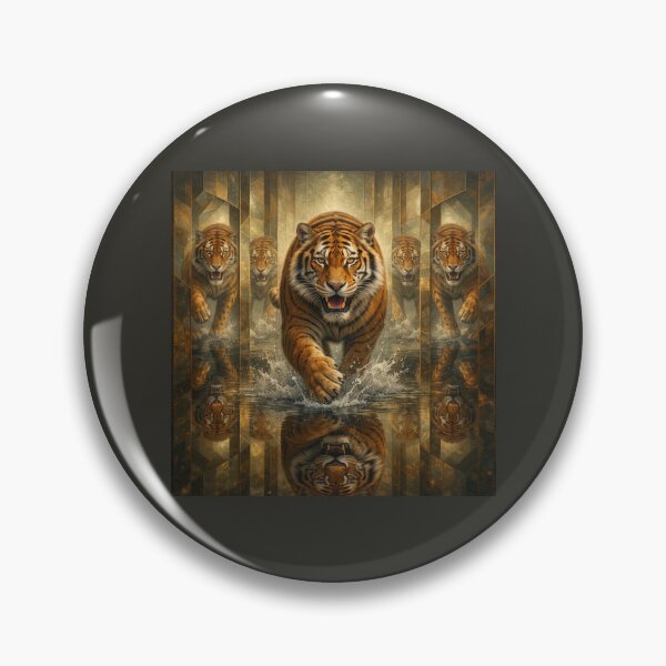 Item preview, Tiger Mirror Guardian – Reflections of Strength designed and sold by GeoWild Designs.