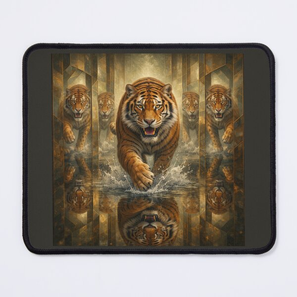 Item preview, Tiger Mirror Guardian – Reflections of Strength designed and sold by GeoWild Designs.