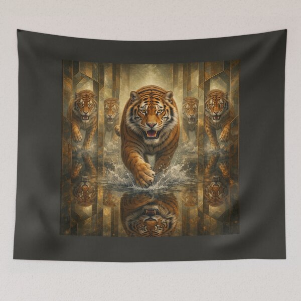 Item preview, Tiger Mirror Guardian – Reflections of Strength designed and sold by GeoWild Designs.