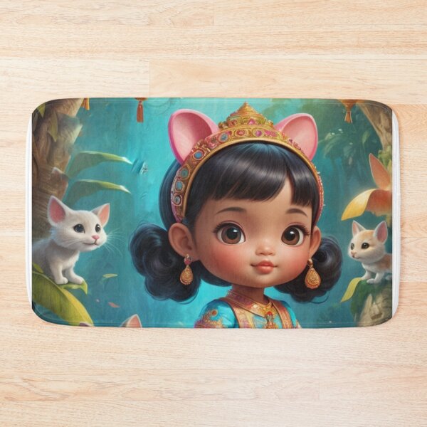Item preview, Girl with animal friends designed and sold by Sweet Dreams Ambience.