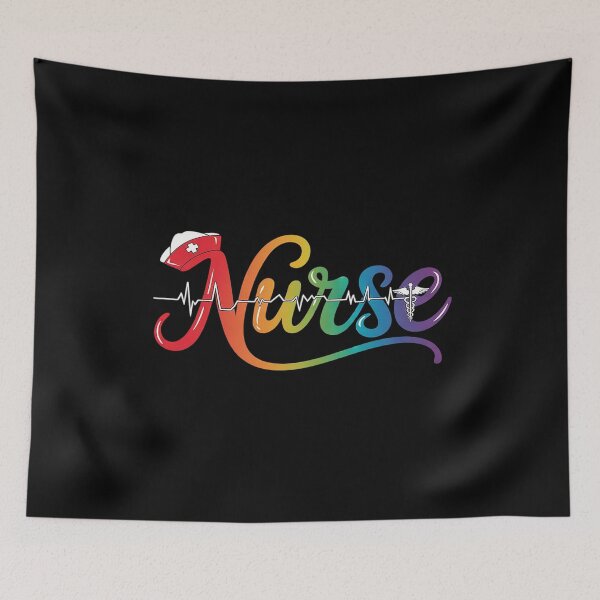 Item preview, Nurse LGBT Registered Nursing RN Rainbow Flag Gay Pride designed and sold by CombatTask.