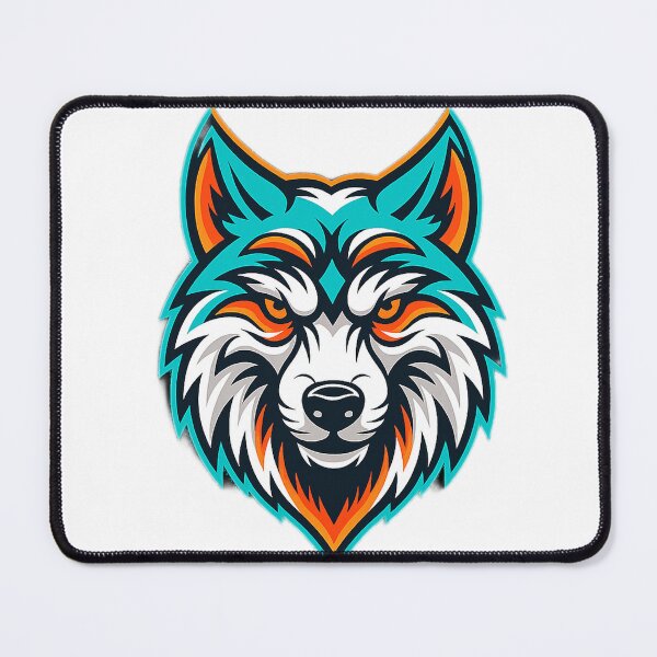Item preview, Neon Wolf Emblem designed and sold by mbyprints.