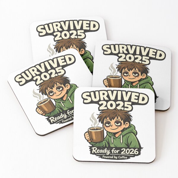 Item preview, Survivor of 2025 – Ready for 2026 | Humor, Coffee & Fatigue designed and sold by mocci10.