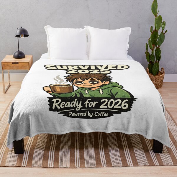 Item preview, Survivor of 2025 – Ready for 2026 | Humor, Coffee & Fatigue designed and sold by mocci10.