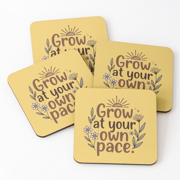 Item preview, Grow at Your Own Pace – Boho Motivational Design designed and sold by MyTshirtArt.