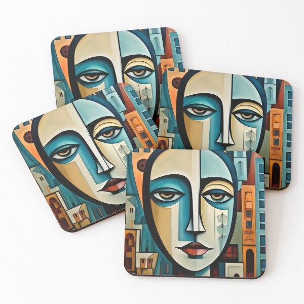 Item preview, Modern Cubist Face designed and sold by Nox Studios.
