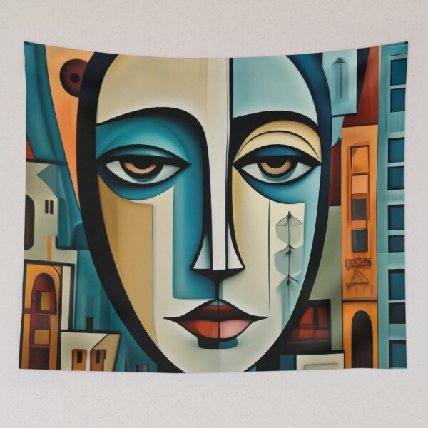 Item preview, Modern Cubist Face designed and sold by Nox Studios.