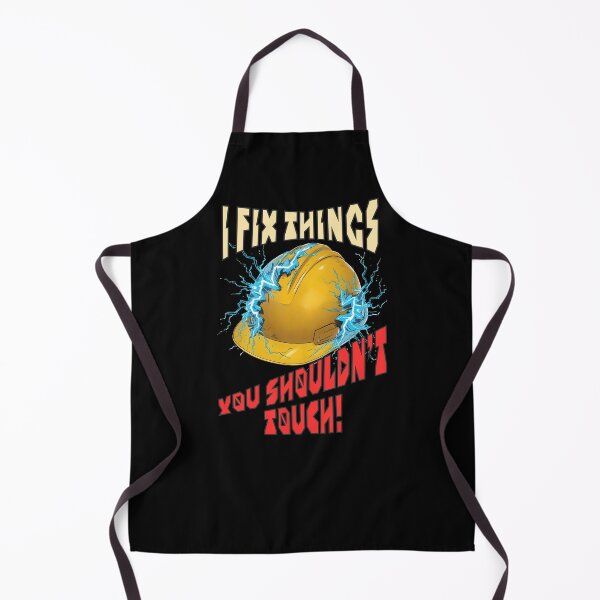 Item preview, I Fix Things You Shouldn’t Touch – Funny Electrician Hard Hat Illustration designed and sold by TestudoDesign.