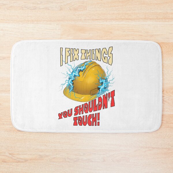 Item preview, I Fix Things You Shouldn’t Touch – Funny Electrician Hard Hat Illustration designed and sold by TestudoDesign.